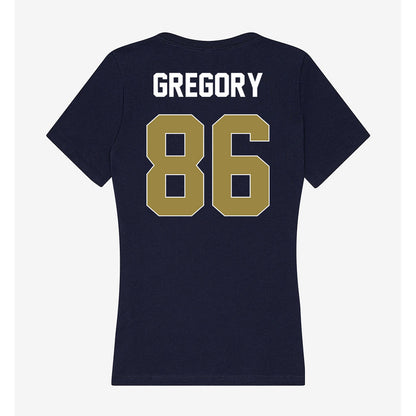 Georgia Southern - NCAA Football : Henry Gregory - Women's V-Neck T-Shirt-1