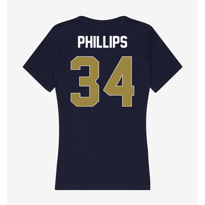 Georgia Southern - NCAA Baseball : Jacob Phillips - Women's V-Neck T-Shirt-1