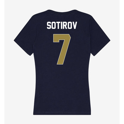 Georgia Southern - NCAA Men's Basketball : Tsvet Sotirov - Women's V-Neck T-Shirt-1