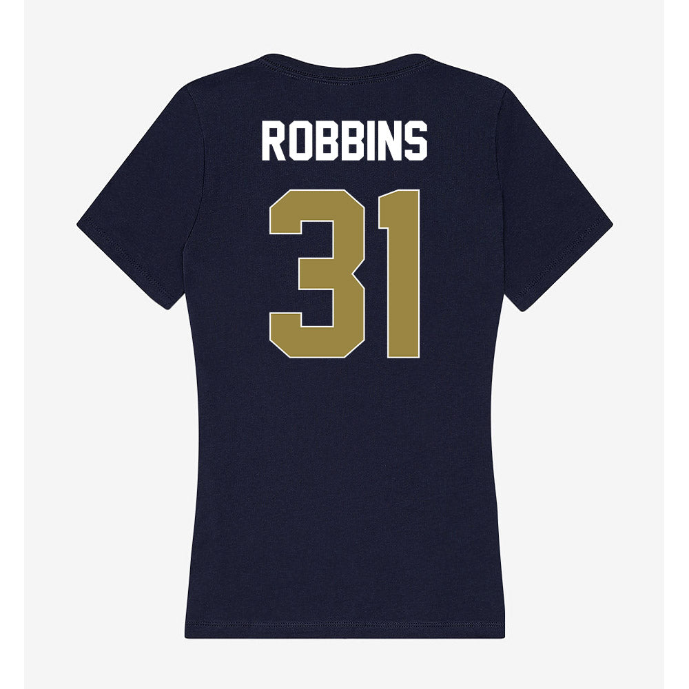 Georgia Southern - NCAA Baseball : Will Robbins - Women's V-Neck T-Shirt-1