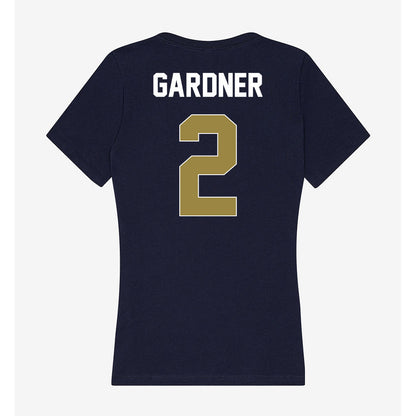 Georgia Southern - NCAA Men's Basketball : Dallas Gardner - Women's V-Neck T-Shirt-1