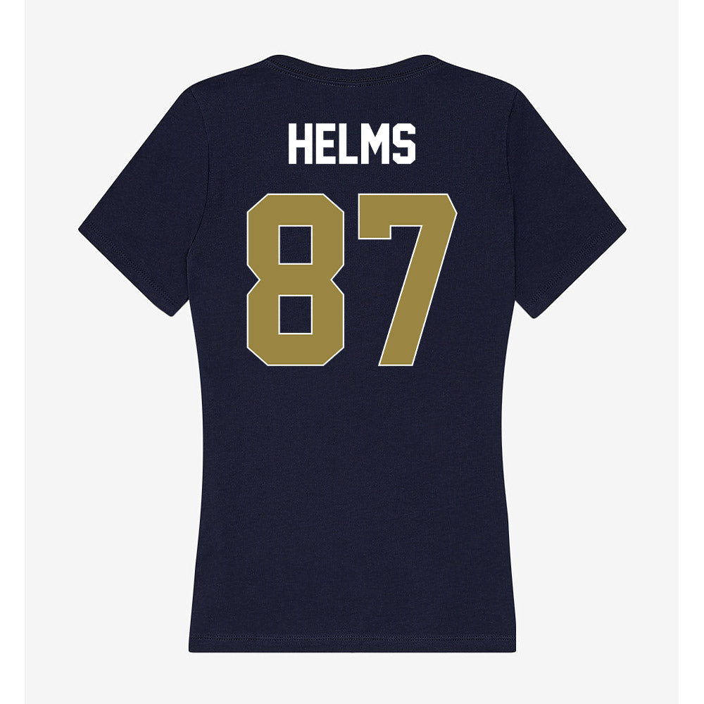 Georgia Southern - NCAA Football : River Helms - Women's V-Neck T-Shirt-1