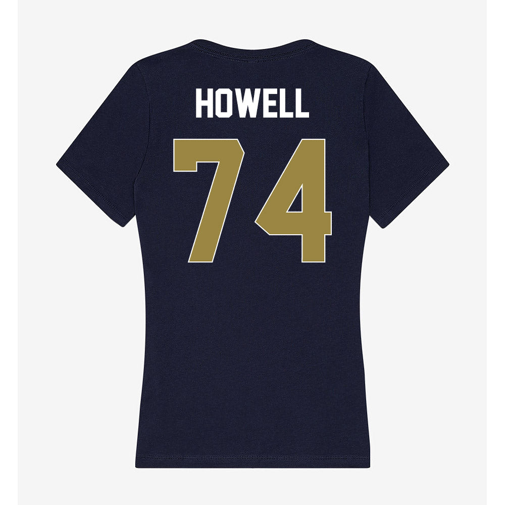 Georgia Southern - NCAA Football : Grady Howell - Women's V-Neck T-Shirt-1