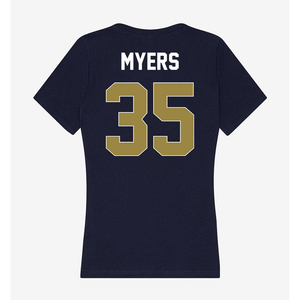 Georgia Southern - NCAA Baseball : Jack Myers - Women's V-Neck T-Shirt-1