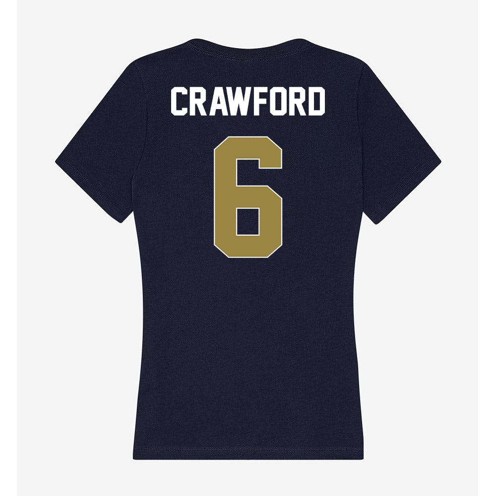 Georgia Southern - NCAA Men's Basketball : Jayden Crawford - Women's V-Neck T-Shirt-1