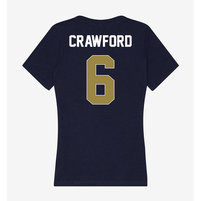 Georgia Southern - NCAA Men's Basketball : Jayden Crawford - Women's V-Neck T-Shirt-1