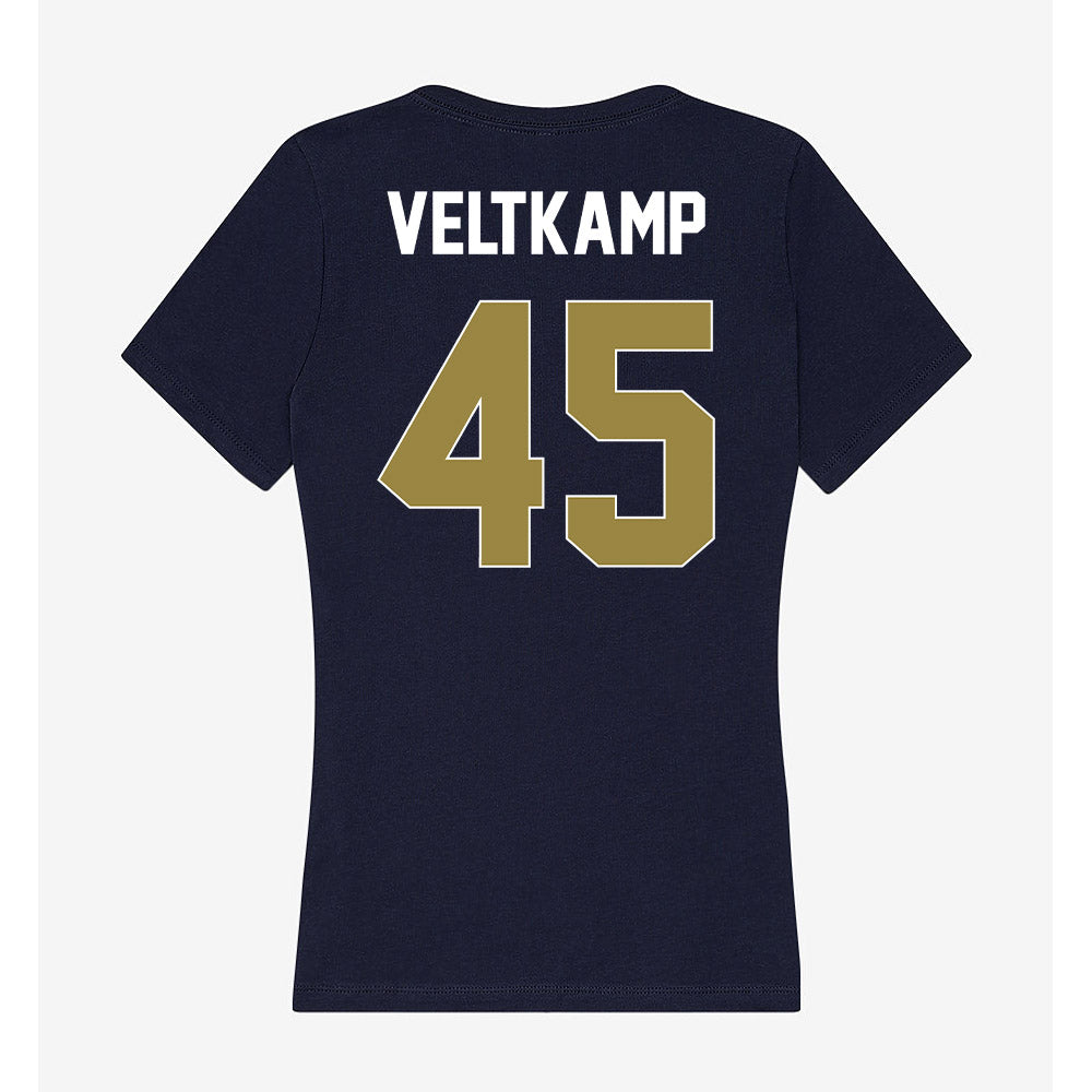 Georgia Southern - NCAA Football : Colton Veltkamp - Women's V-Neck T-Shirt-1