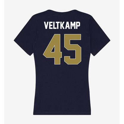 Georgia Southern - NCAA Football : Colton Veltkamp - Women's V-Neck T-Shirt-1