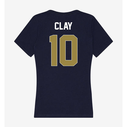 Georgia Southern - NCAA Men's Basketball : Hayden Clay - Women's V-Neck T-Shirt-1