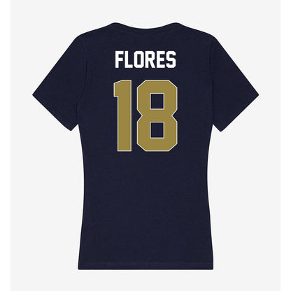 Georgia Southern - NCAA Men's Soccer : Manuel Flores - Women's V-Neck T-Shirt-1