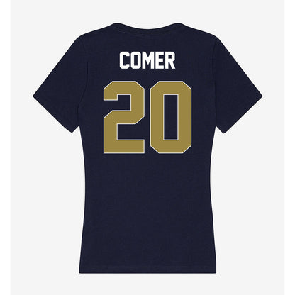 Georgia Southern - NCAA Women's Soccer : Addison Comer - Women's V-Neck T-Shirt-1