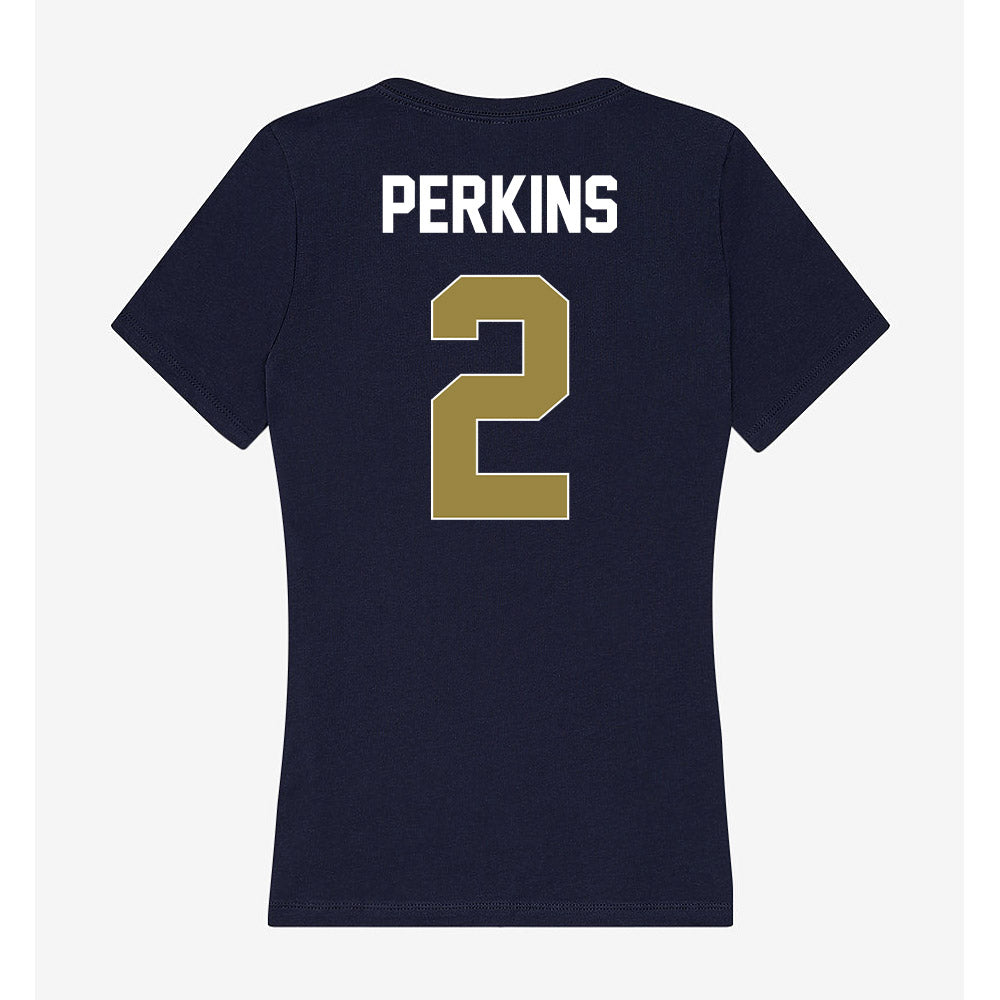Georgia Southern - NCAA Women's Basketball : Kyra Perkins - Women's V-Neck T-Shirt-1