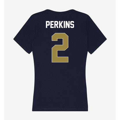 Georgia Southern - NCAA Women's Basketball : Kyra Perkins - Women's V-Neck T-Shirt-1