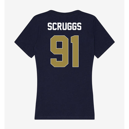 Georgia Southern - NCAA Football : Evan Scruggs - Women's V-Neck T-Shirt-1