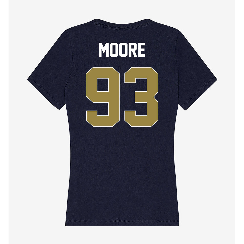 Georgia Southern - NCAA Football : Caleb Moore - Women's V-Neck T-Shirt-1