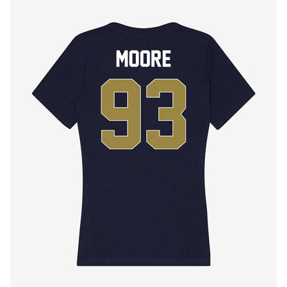Georgia Southern - NCAA Football : Caleb Moore - Women's V-Neck T-Shirt-1
