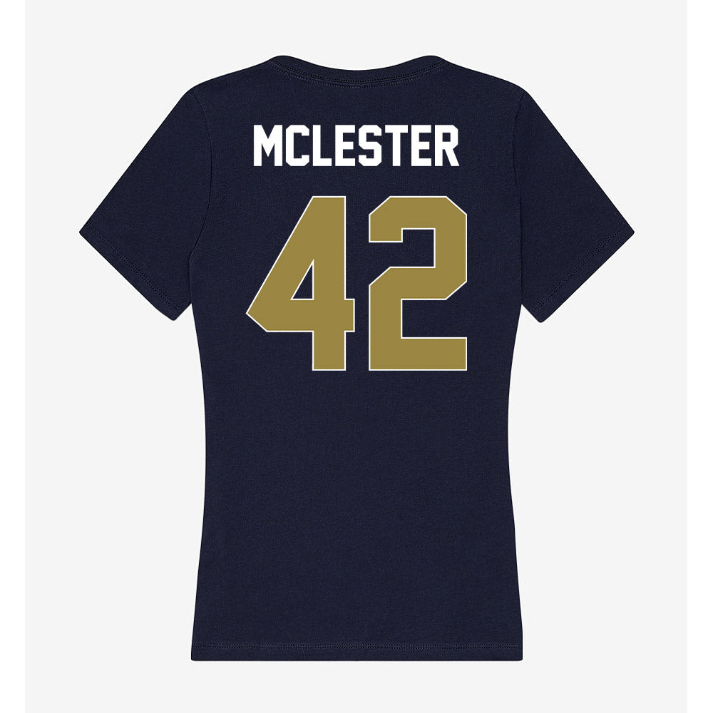 Georgia Southern - NCAA Football : Braxtin Mclester - Women's V-Neck T-Shirt-1