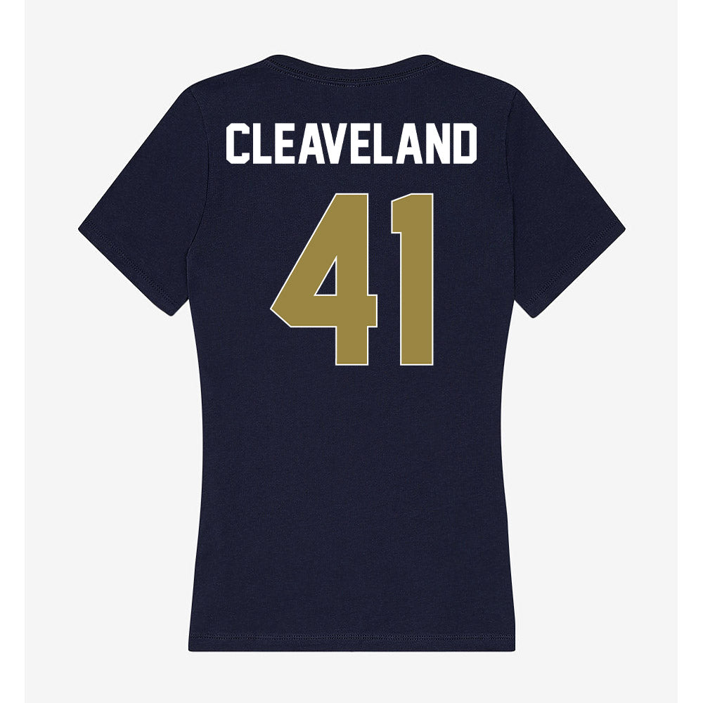 Georgia Southern - NCAA Women's Basketball : Kayla Cleaveland - Women's V-Neck T-Shirt-1