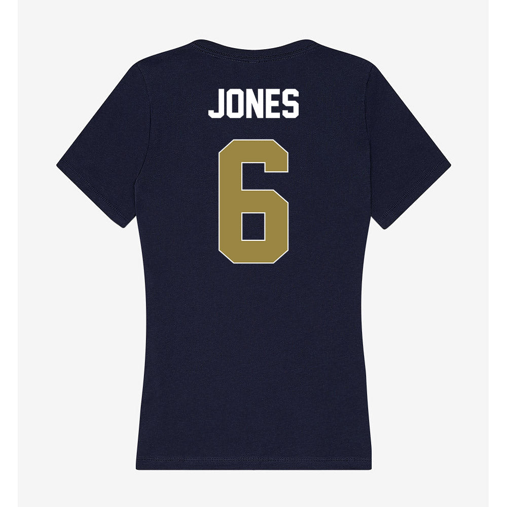 Georgia Southern - NCAA Football : Jakyri Jones - Women's V-Neck T-Shirt-1