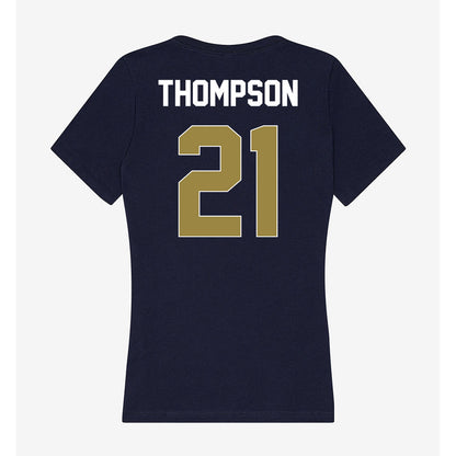 Georgia Southern - NCAA Football : Carlo Thompson - Women's V-Neck T-Shirt-1