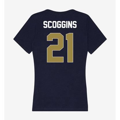 Georgia Southern - NCAA Women's Basketball : Laney Scoggins - Women's V-Neck T-Shirt-1