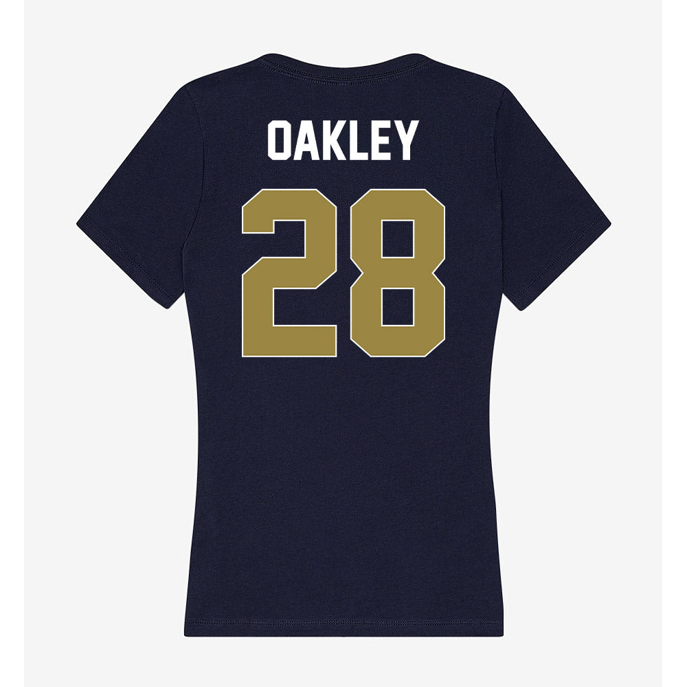 Georgia Southern - NCAA Women's Soccer : katie oakley - Women's V-Neck T-Shirt-1