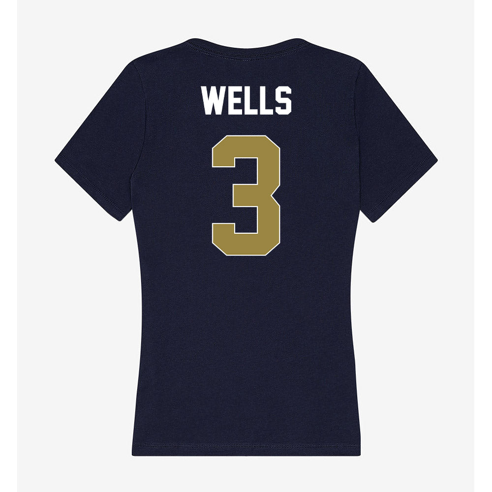 Georgia Southern - NCAA Baseball : Frank Wells - Women's V-Neck T-Shirt-1