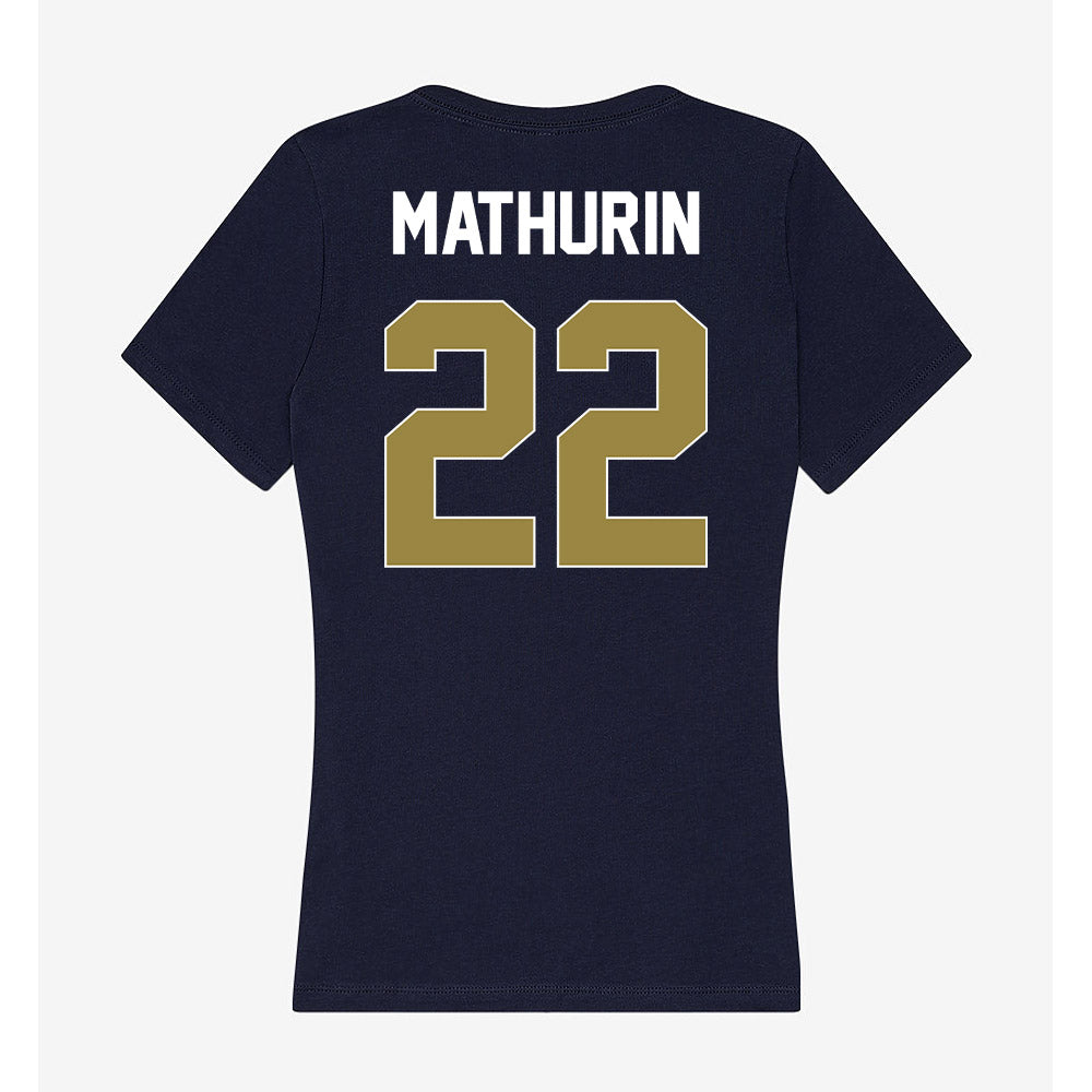 Georgia Southern - NCAA Football : Jarvis Mathurin - Women's V-Neck T-Shirt-1