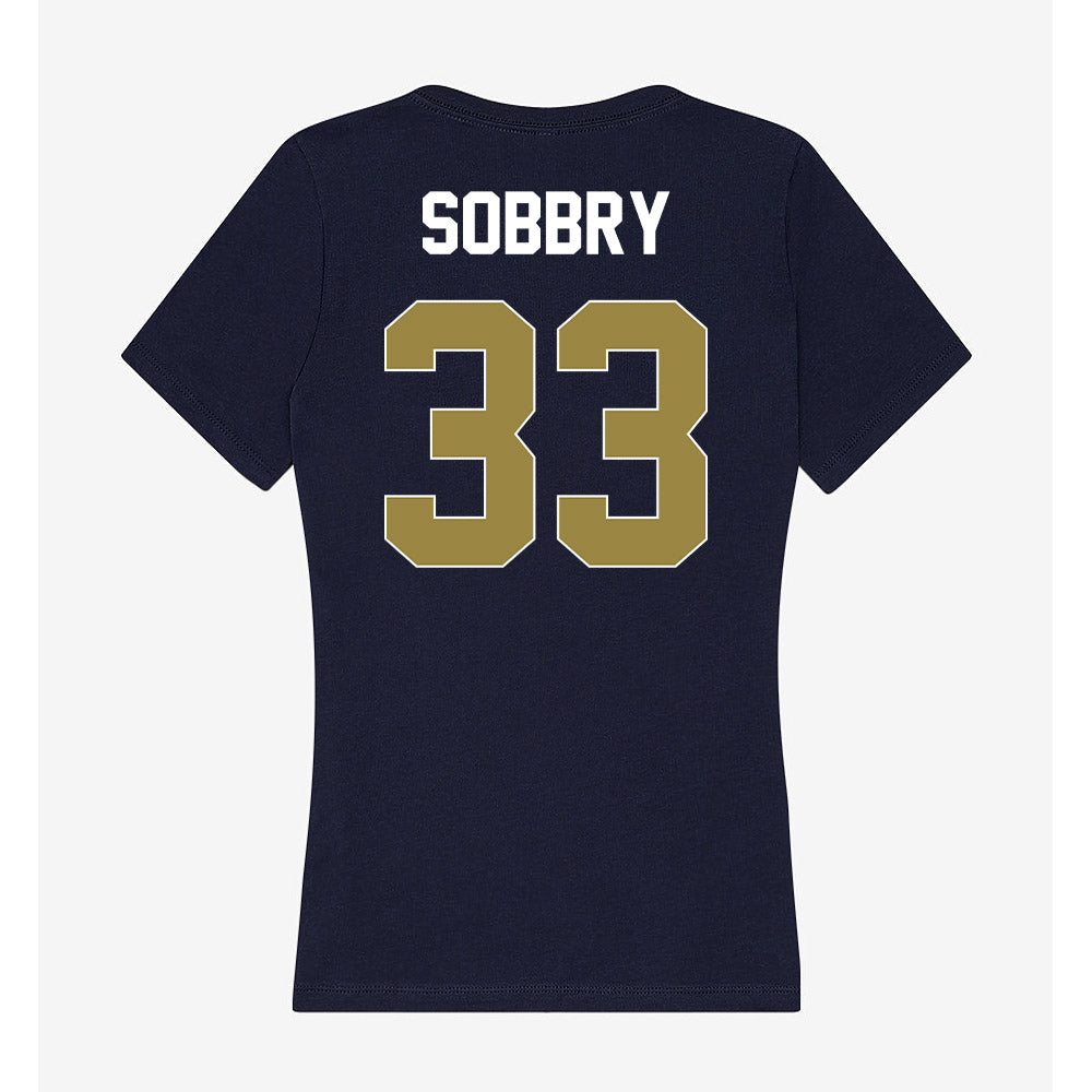 Georgia Southern - NCAA Baseball : Chance Sobbry - Women's V-Neck T-Shirt-1