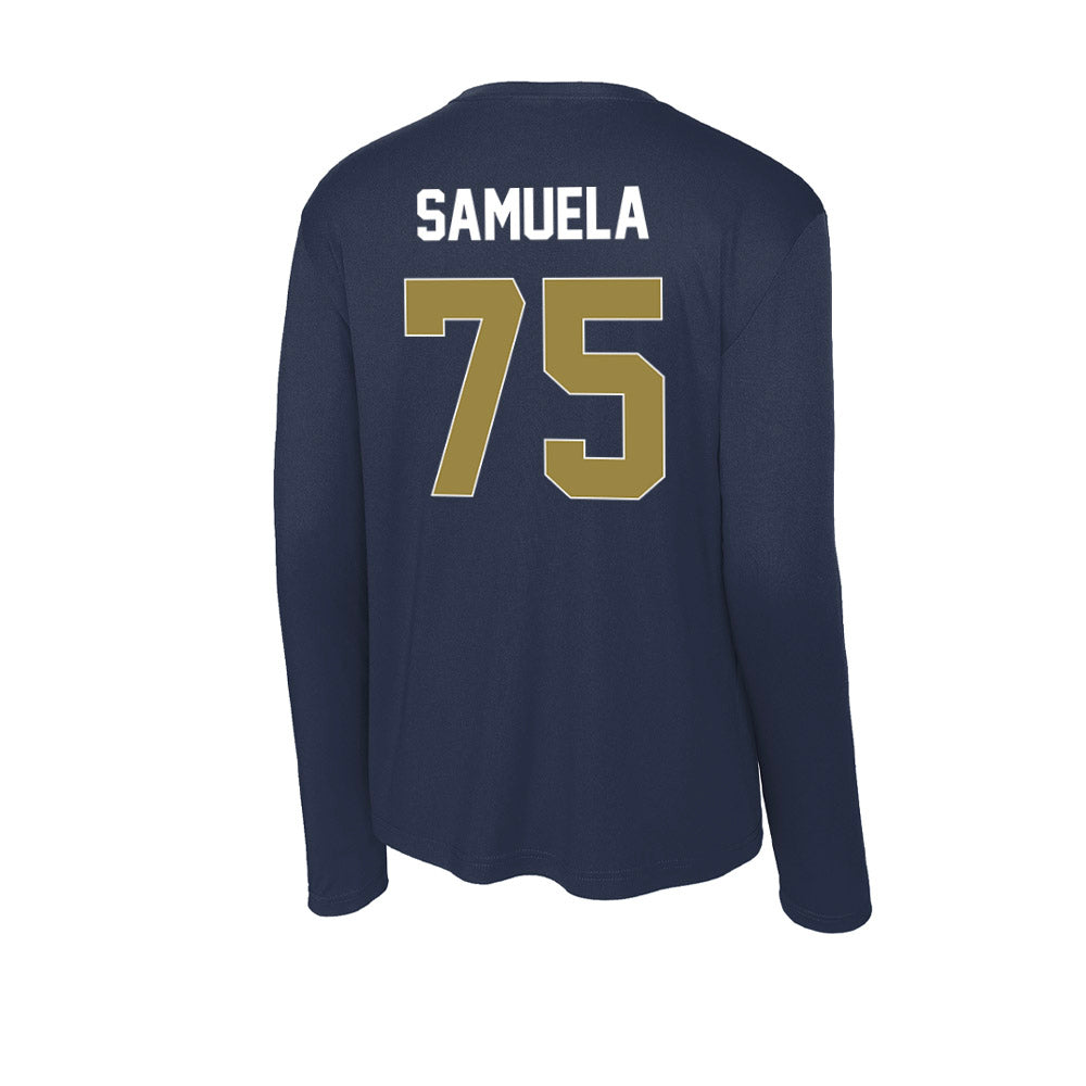 Georgia Southern - NCAA Football : Kingtriton Samuela - Activewear Long Sleeve T-Shirt-1