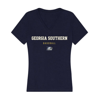 Georgia Southern - NCAA Baseball : Jacob Phillips - Women's V-Neck T-Shirt-0