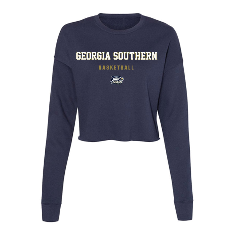 Georgia Southern - NCAA Women's Basketball : Armani Cooke - Women's Cropped Crew Fleece-0