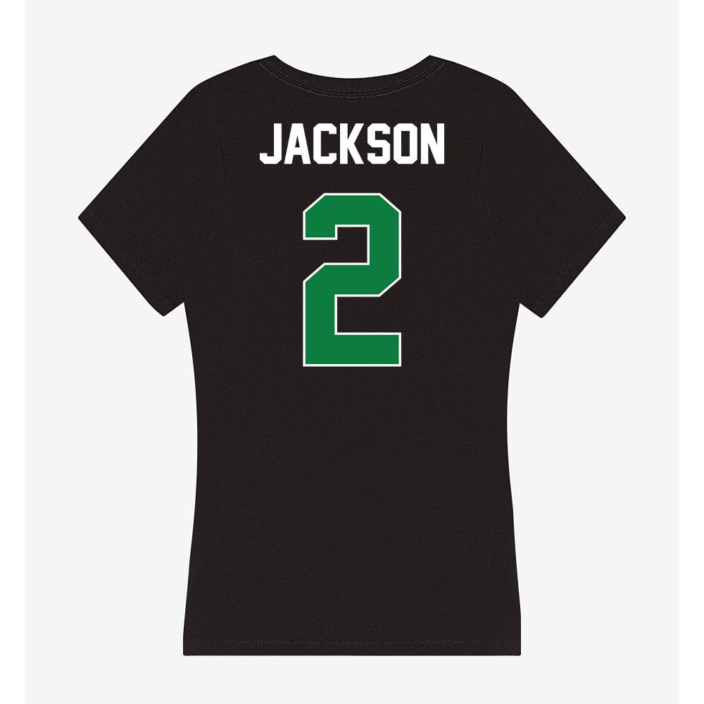 North Texas - NCAA Football : Tayven Jackson - Women's V-Neck T-Shirt-1