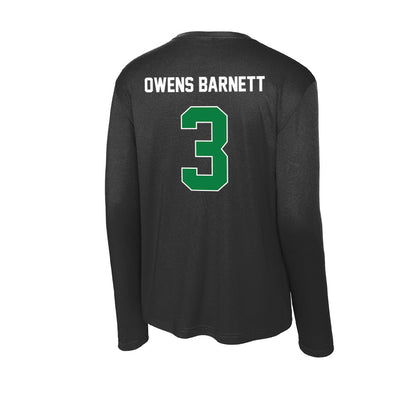 North Texas - NCAA Women's Basketball : Jazzy Owens Barnett - Activewear Long Sleeve T-Shirt-1