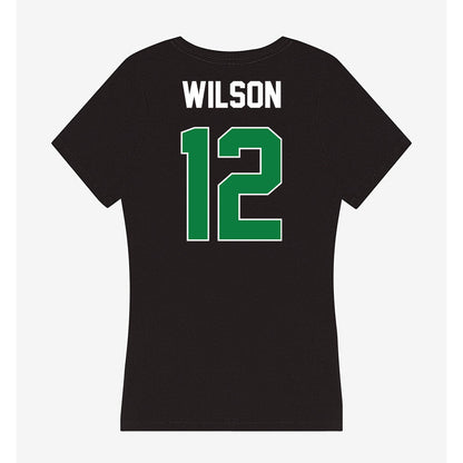 North Texas - NCAA Football : Tyson Wilson - Women's V-Neck T-Shirt-1
