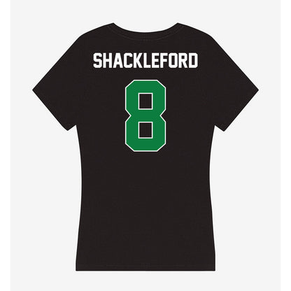 North Texas - NCAA Men's Basketball : Josiah Shackleford - Women's V-Neck T-Shirt-1