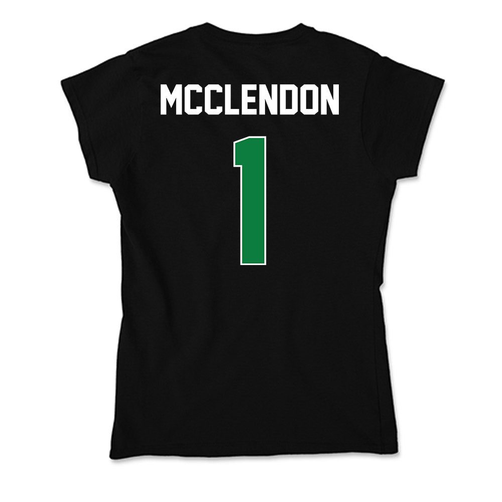 North Texas - NCAA Men's Basketball : William Mcclendon - Soft Style Women’s T-Shirt-1