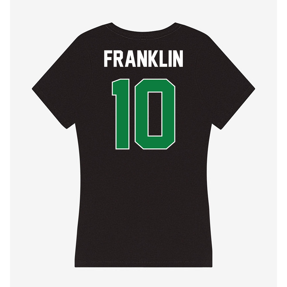 North Texas - NCAA Men's Basketball : Cole Franklin - Women's V-Neck T-Shirt-1