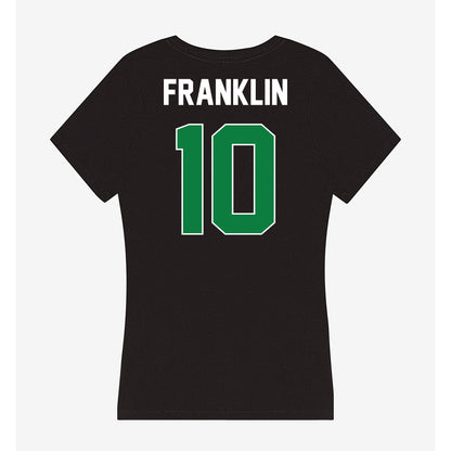 North Texas - NCAA Men's Basketball : Cole Franklin - Women's V-Neck T-Shirt-1
