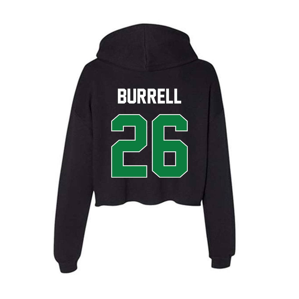 North Texas - NCAA Football : S'Maje Burrell - Women's Crop Fleece Hoodie-1