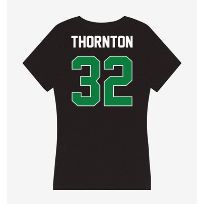 North Texas - NCAA Women's Basketball : Shelby Thornton - Women's V-Neck T-Shirt-1