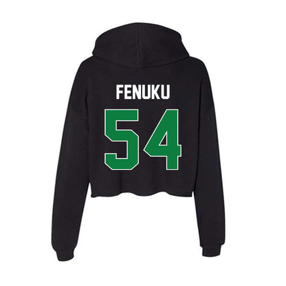 North Texas - NCAA Football : Henry Fenuku - Women's Crop Fleece Hoodie-1