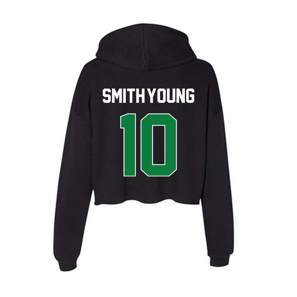 North Texas - NCAA Football : Patrick Smith-Young - Women's Crop Fleece Hoodie-1