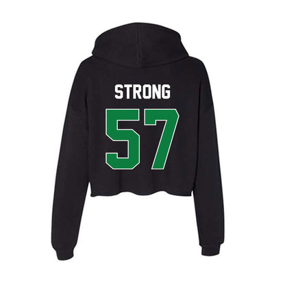 North Texas - NCAA Football : Chandler Strong - Women's Crop Fleece Hoodie-1