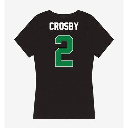 North Texas - NCAA Men's Basketball : Cahmai Crosby - Women's V-Neck T-Shirt-1