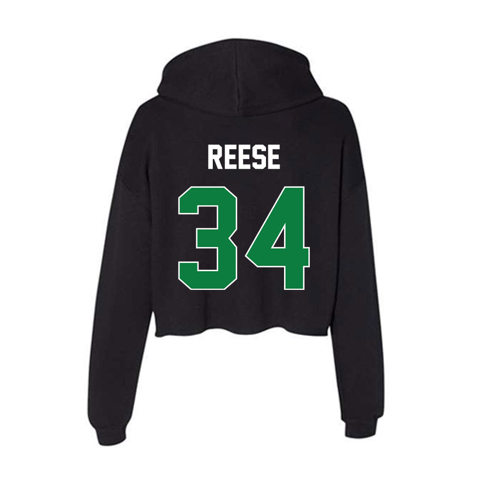North Texas - NCAA Football : Brenden Reese - Women's Crop Fleece Hoodie-1