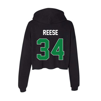 North Texas - NCAA Football : Brenden Reese - Women's Crop Fleece Hoodie-1