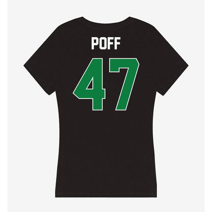 North Texas - NCAA Football : Jacob Poff - Women's V-Neck T-Shirt-1