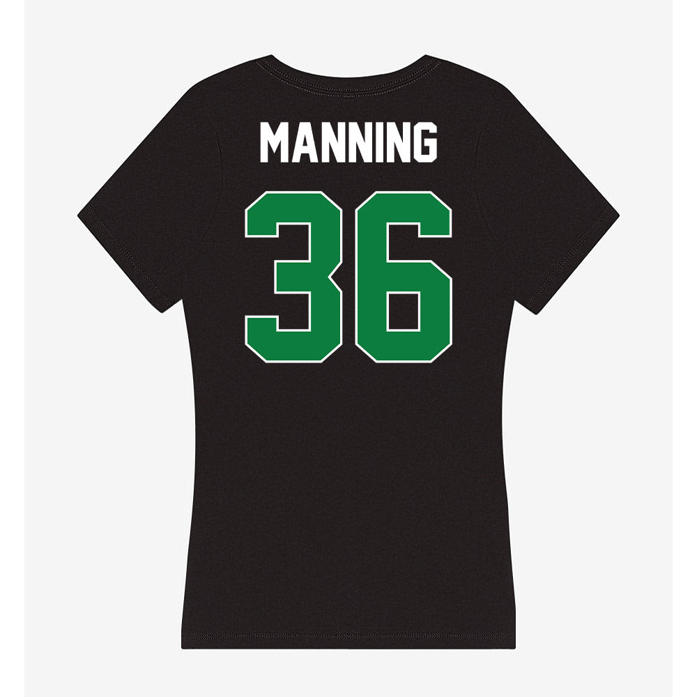 North Texas - NCAA Football : Jaden Manning - Women's V-Neck T-Shirt-1