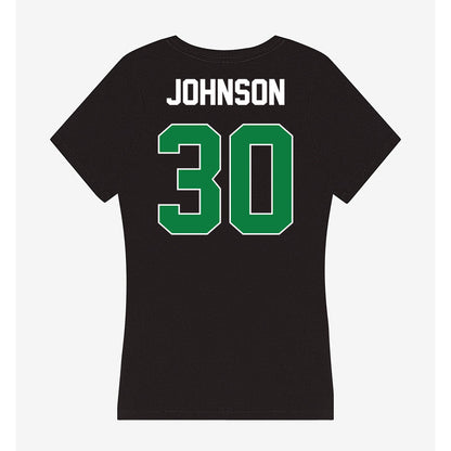 North Texas - NCAA Football : Chantz Johnson - Women's V-Neck T-Shirt-1